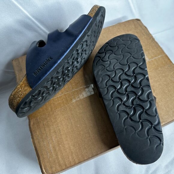 Women’s Birkenstock Florida Cobalt Blue Sandals Size 37 - RARE - Picture 6 of 8